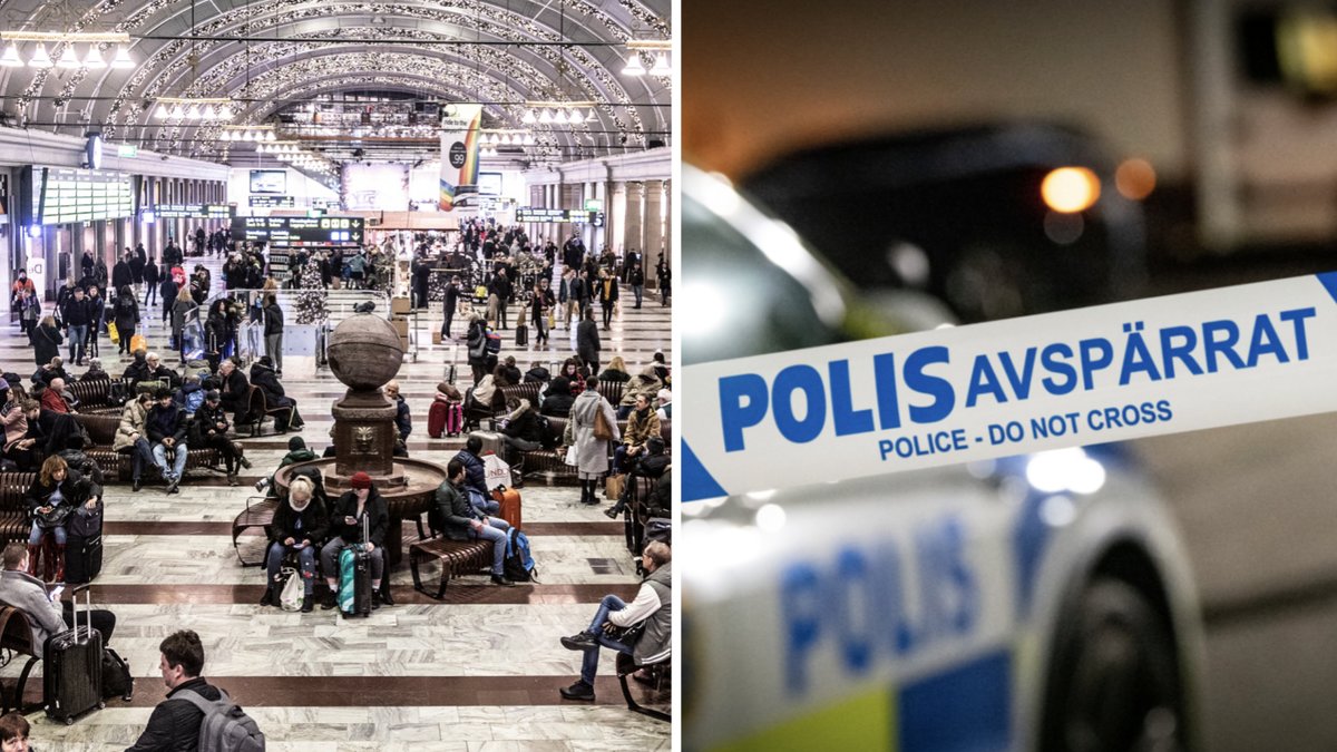 Farligt fynd på Stockholm central.