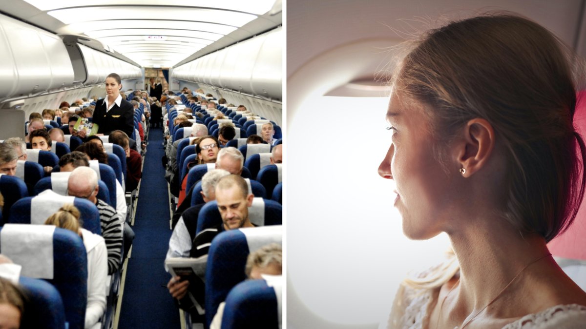 Det betyder den svarta triangeln på flygplanet.