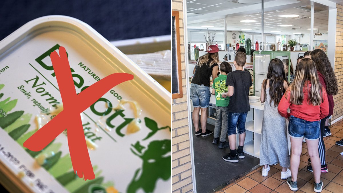 Nu kan det vara sluta med Bregott till skollunchen i Eskilstuna. 