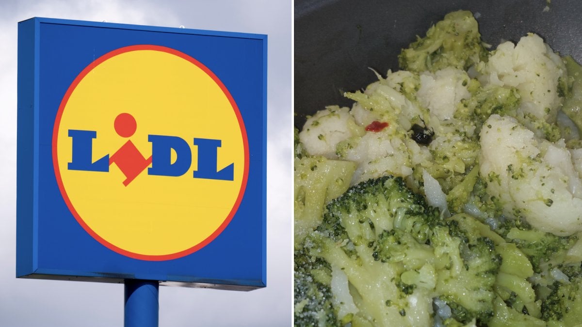 En fryst insekt dök upp i grönsakspåse från Lidl. 