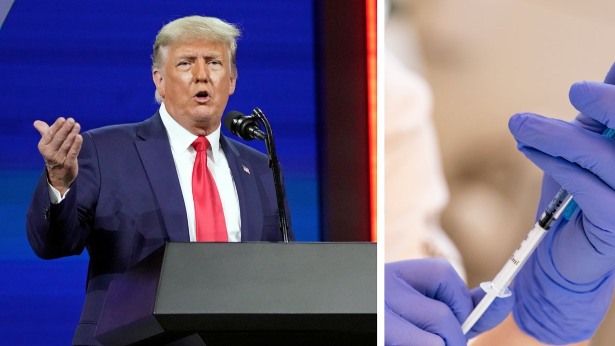 Trump har tagit covidvaccinet i smyg.