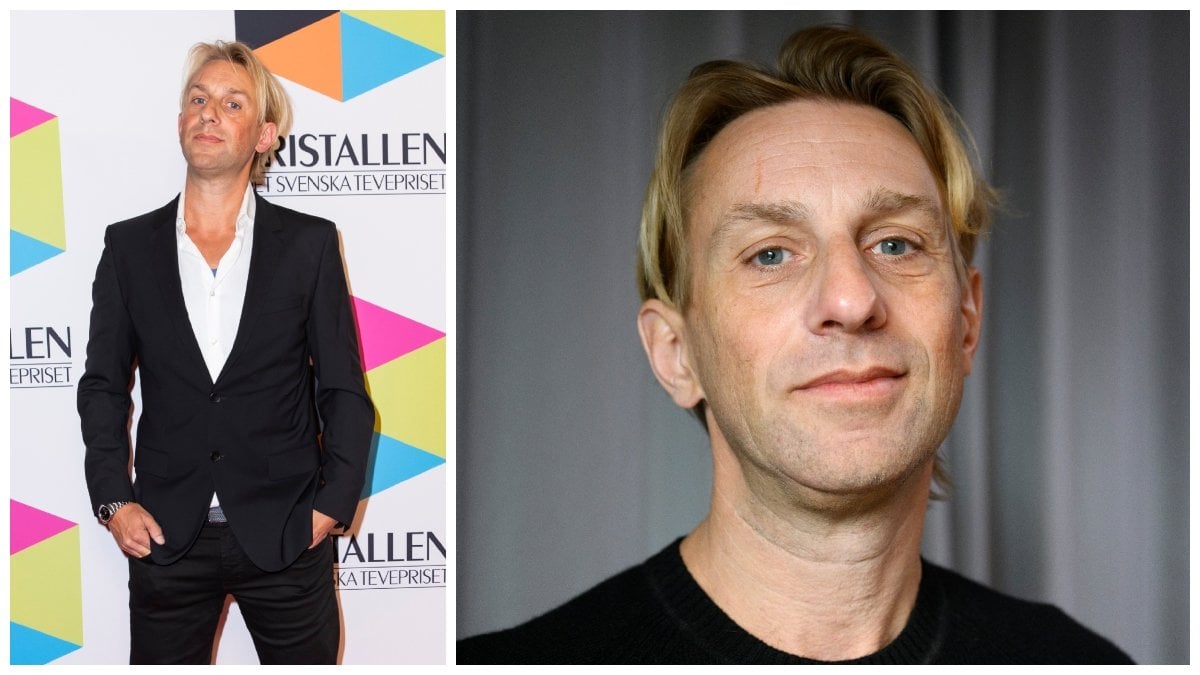 Anders Hansen på Kristallengalan och Anders Hanse i närbild.