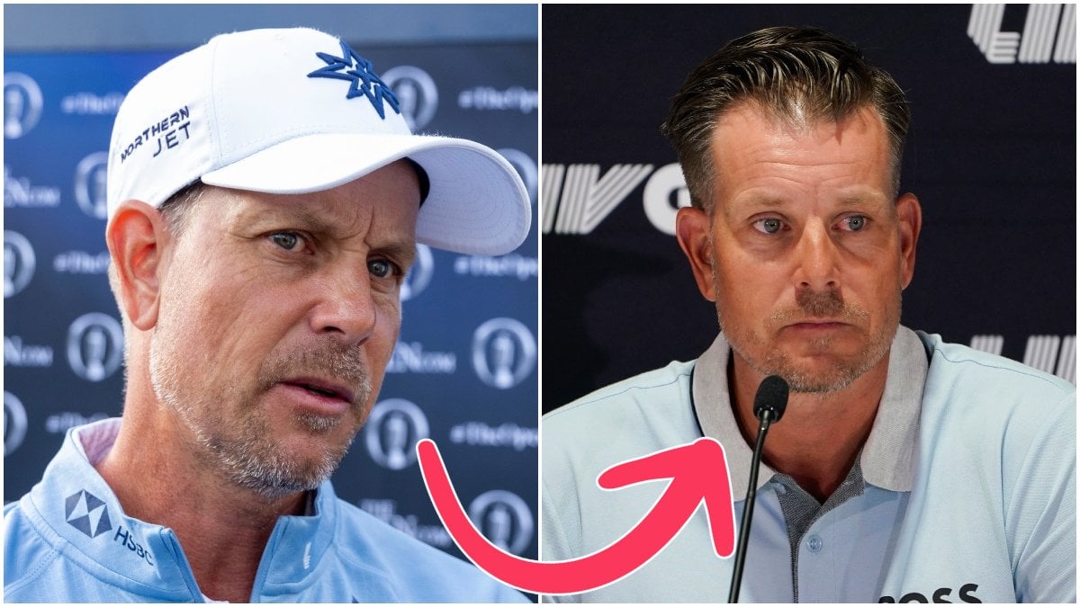 Henrik Stenson i samband med LIV-touren.