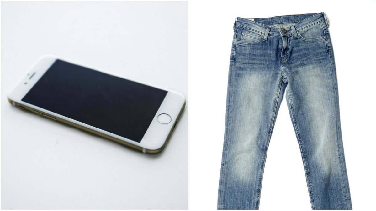 Ladda mobilen i jeansen men en speciell ficka