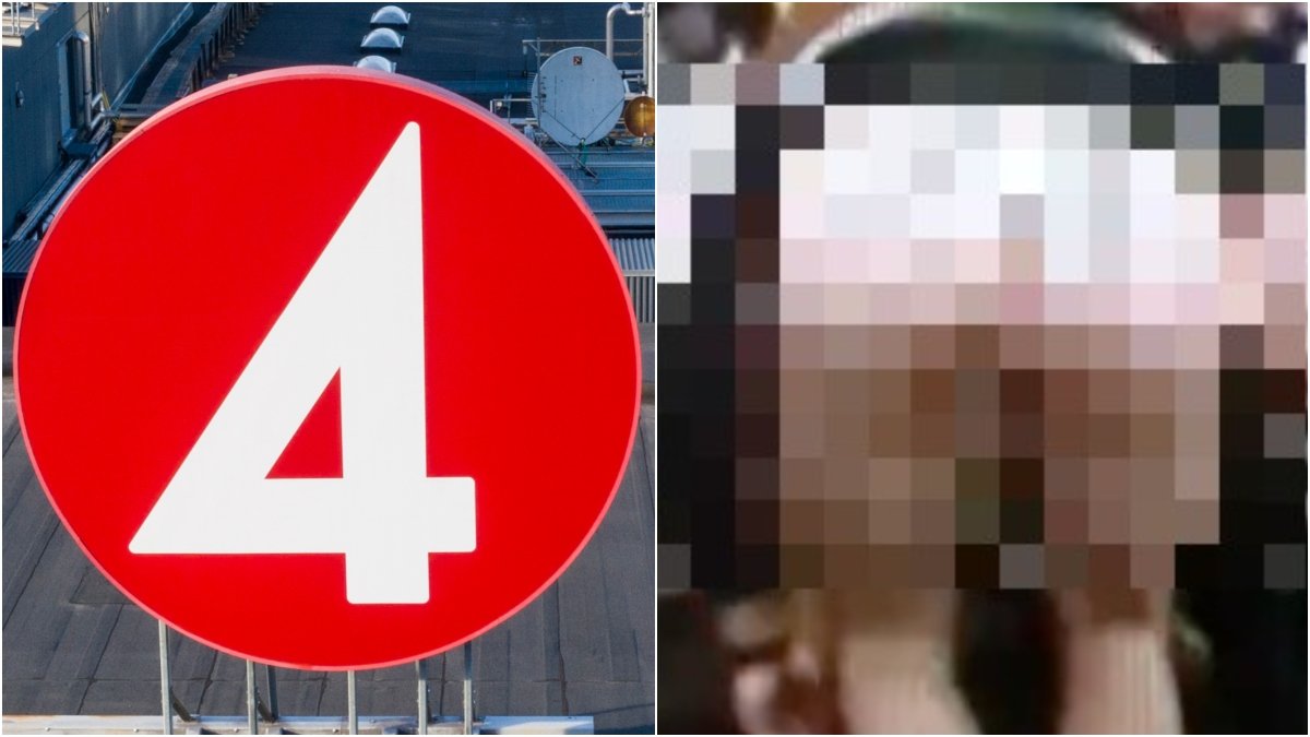 TV4 bjöd tittarna på rumpchock.