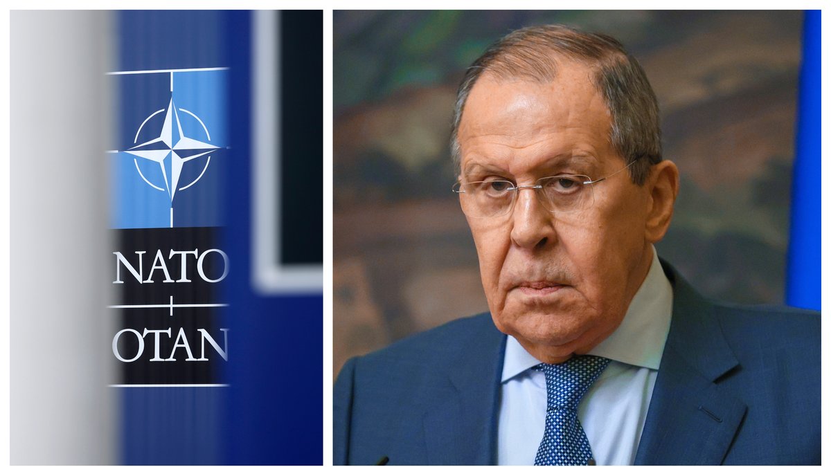 Sergej Lavrov menar att Nato häller olja på elden.