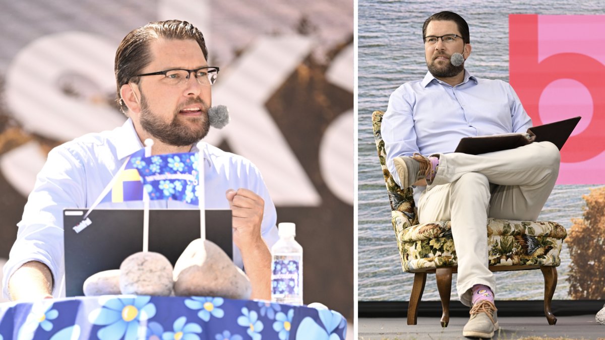 Jimmie Åkesson i Almedalen 2022.