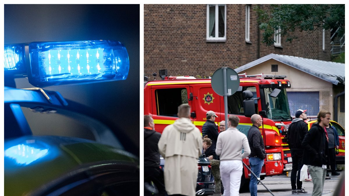 En stor polisinsats pågår i Göteborg efter larm om explosionsrisk.