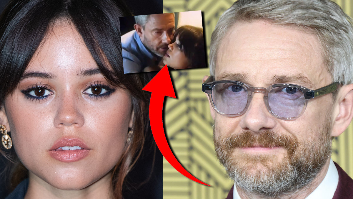 Jenna Ortega och Martin Freeman
