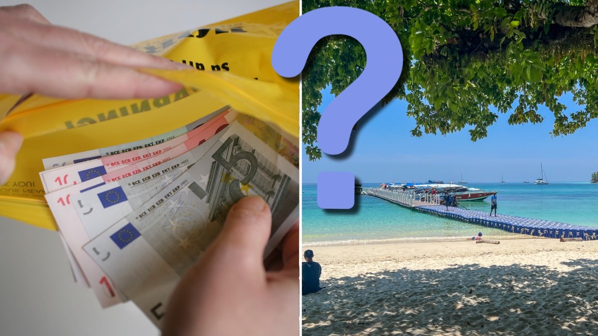 Strand och kuvert från Forex.