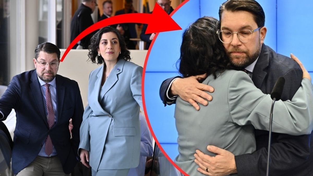 Liberalernas partiledare Simona Mohamsson (L) och Sverigedemokraternas Jimmie Åkesson (SD)