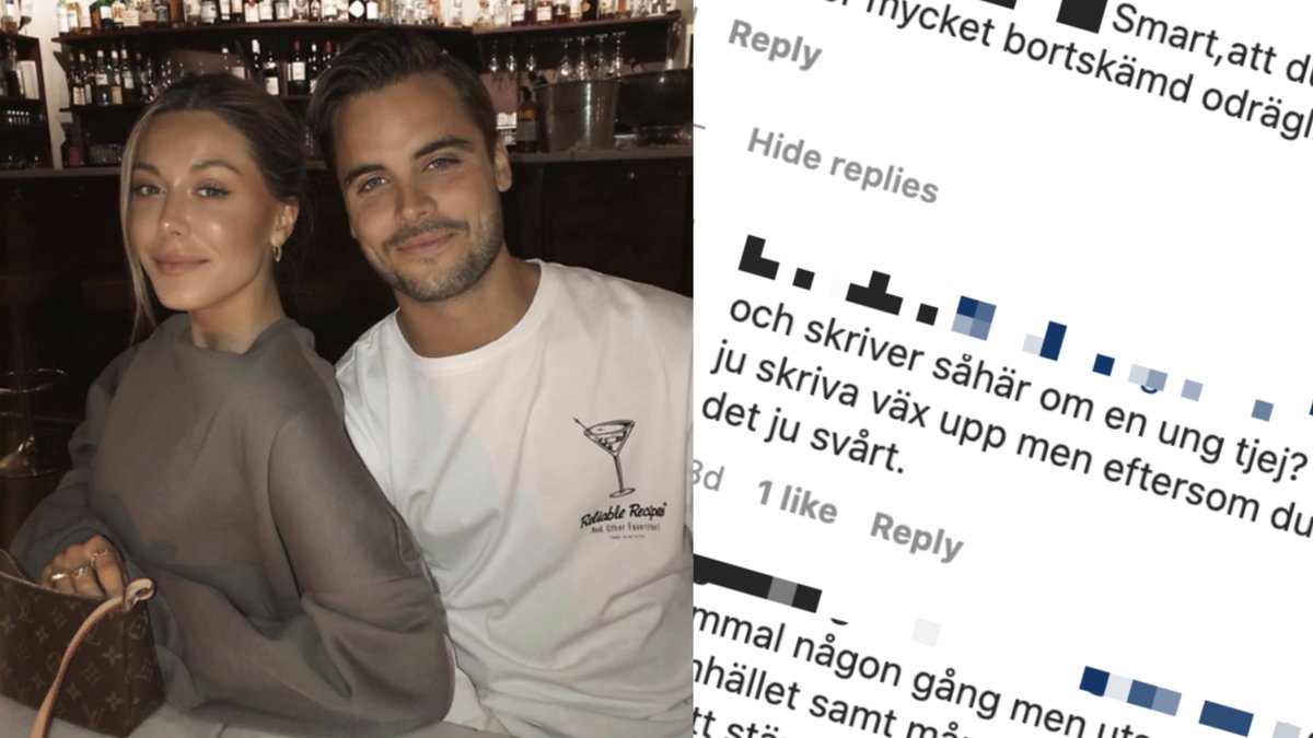 Plötsligt går en av Phillipe Cohens följare till attack mot Bianca Ingrosso på Instagram