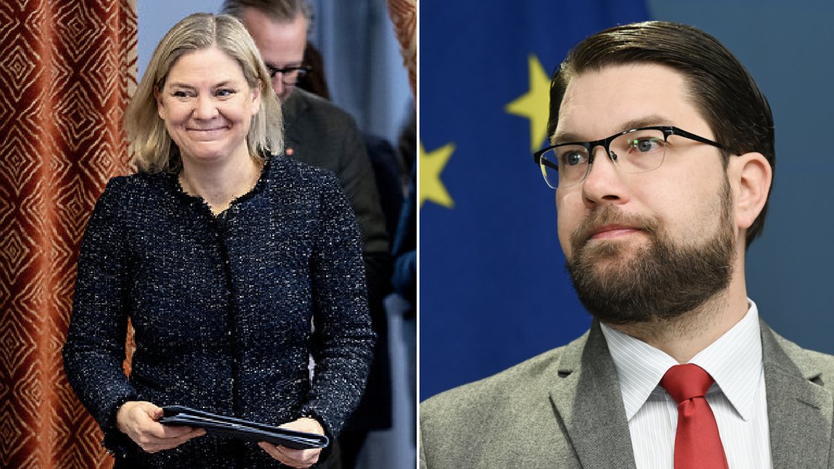 Magdalena Andersson och Jimmie Åkesson.