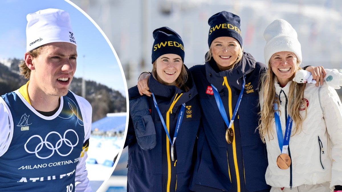Anton Grahn, Ebba Andersson, Frida Karlsson och Jessie Diggins.