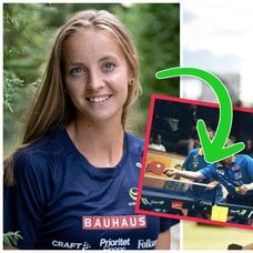 Lovisa Lindh, Erik Lindh och Jörgen Persson, och Lovisa Lindh under ett lopp