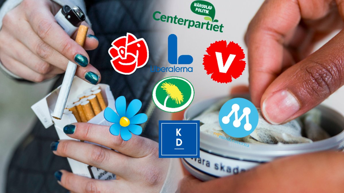 Här är partiernas tobakspolitik sammanfattad. 