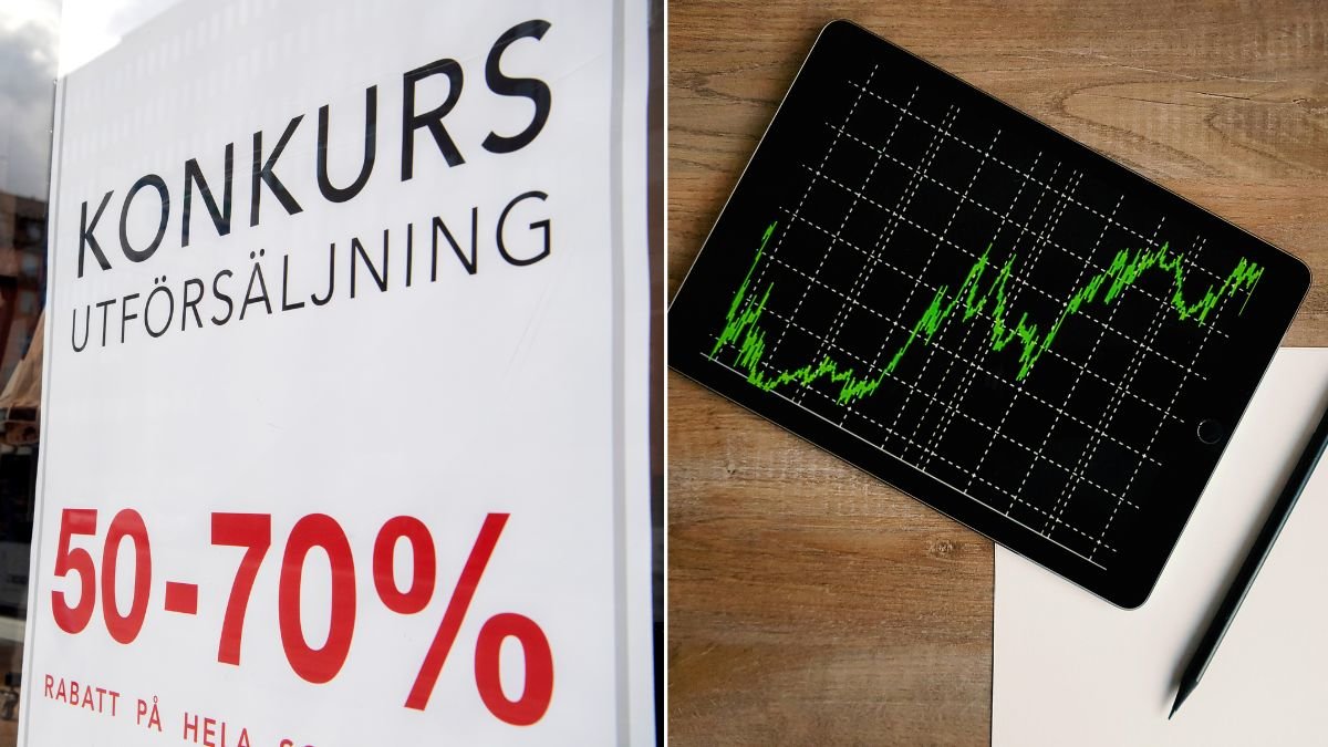 Under Januari uppnådde Sverige rekordhöga konkursnivåer.