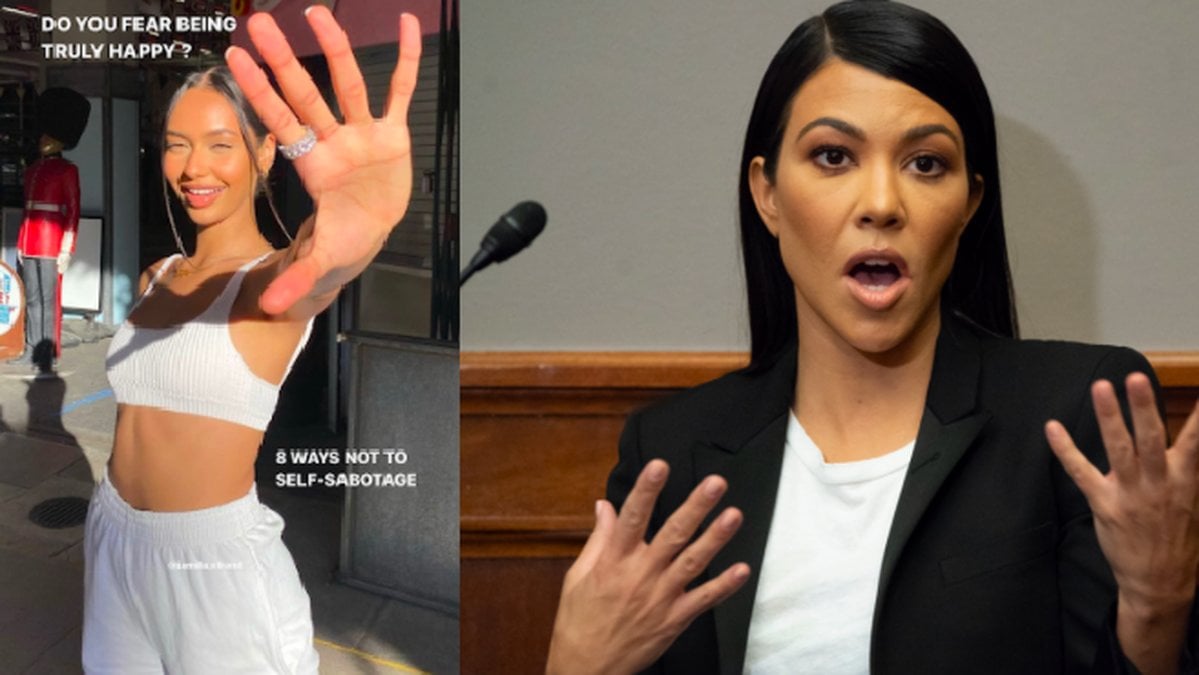 Jamilla Strand blev repostad på Kortney Kardashians Instagram.