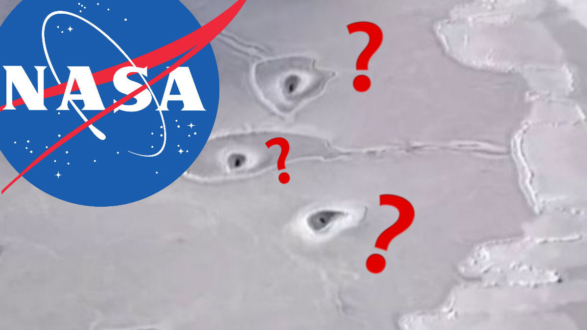Nasa har bara en aning om vad de mystiska hålen på bilden är.