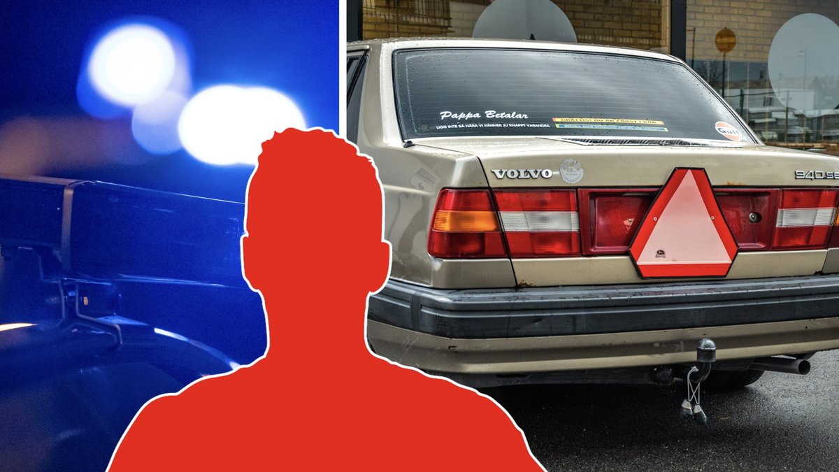 A-traktorföraren körde i 130 kilometer i timmen.