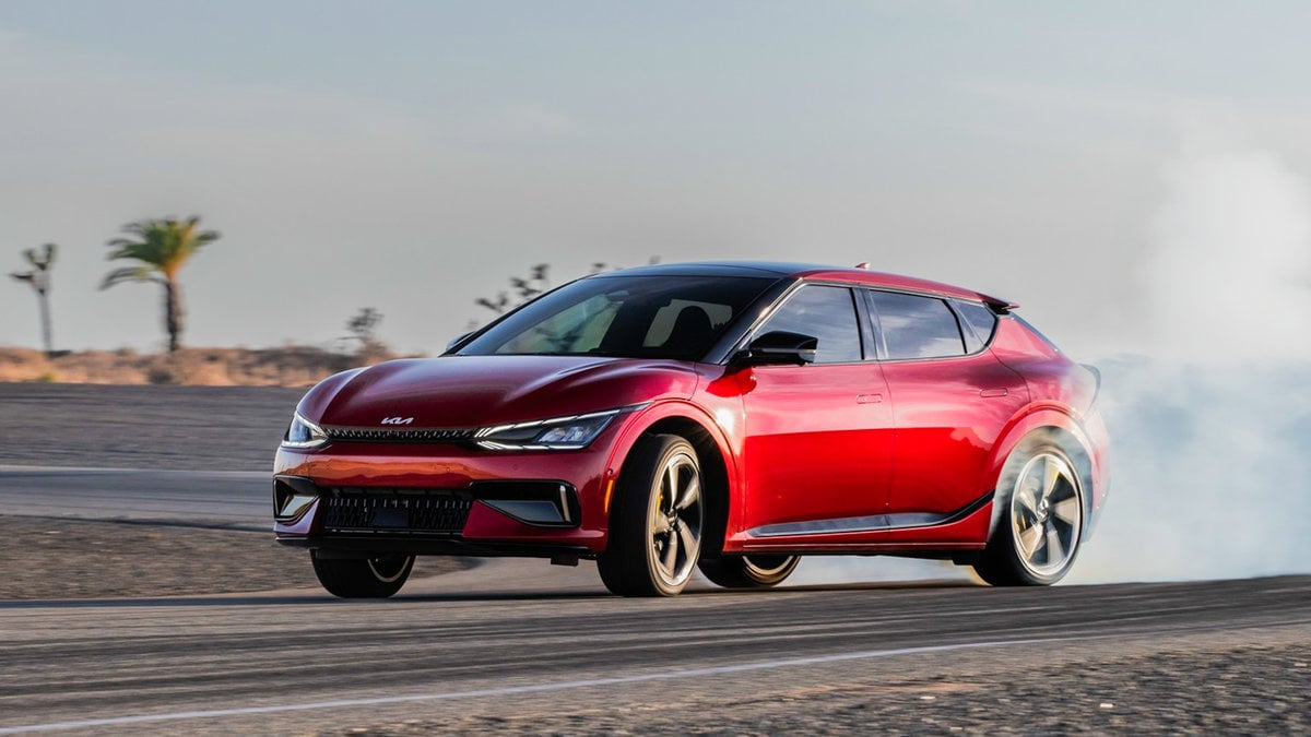 Kia EV6 sladdar