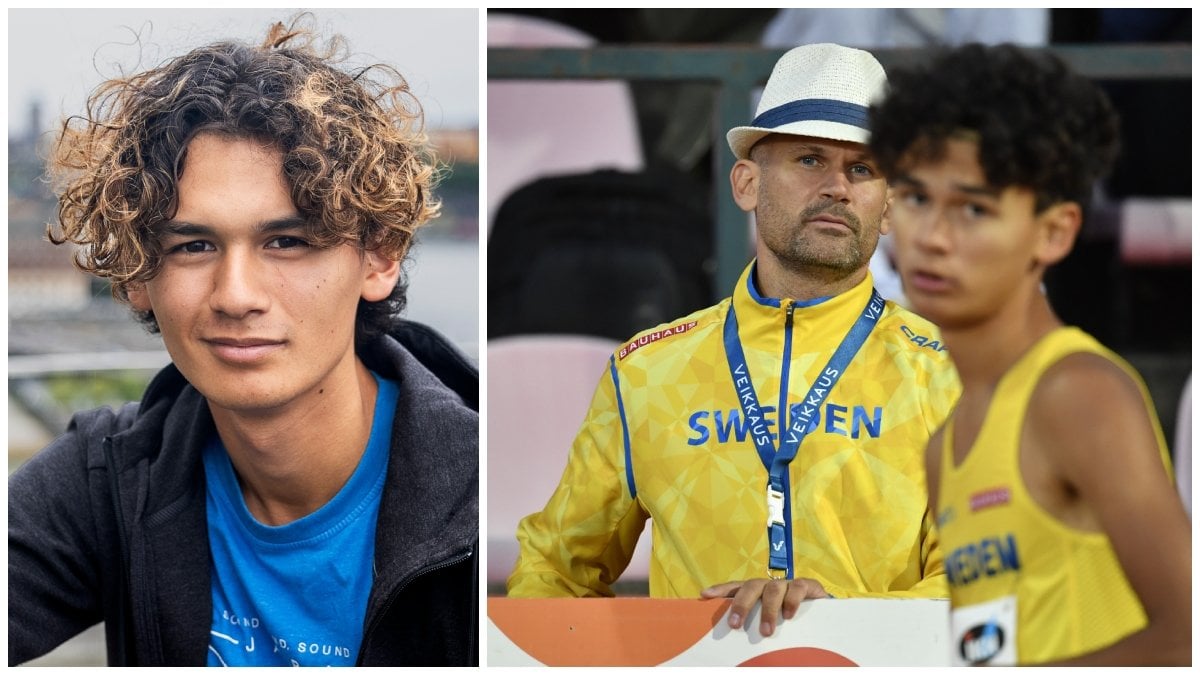Melwin Lycke Holm är höjdhoppare, precis som pappa Stefan Holm var. 