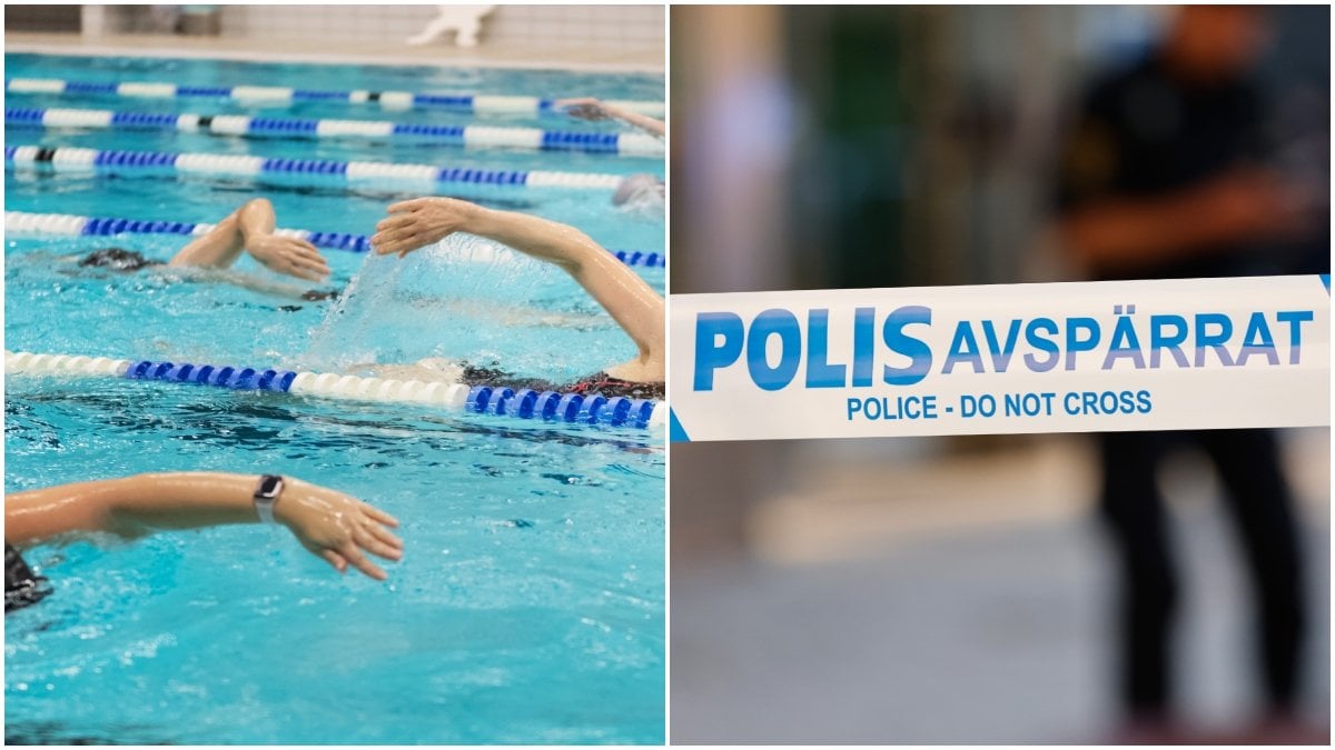 Ett badhus har utrymts och spärrats av efter ett larm om klorgasutsläpp.
