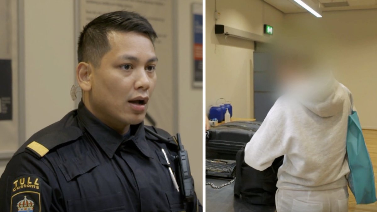 Tullinspektören Tomas läxar upp en 18-årig tjej i Gränsbevakarna Sverige.