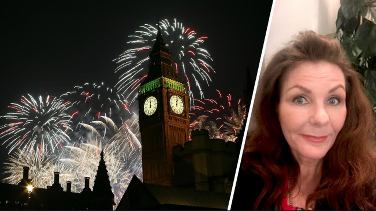 London Eye, fyrverkerier och Margareta Hedin