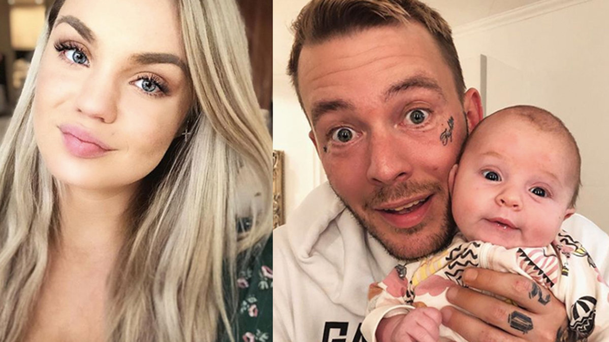 Jonna och Joakim Lundell med dottern Lunabelle