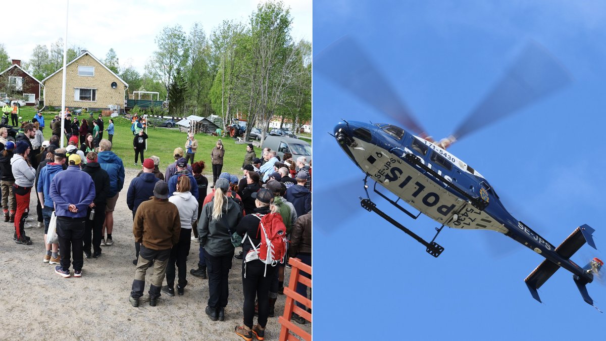 Helikopter, folkmassa