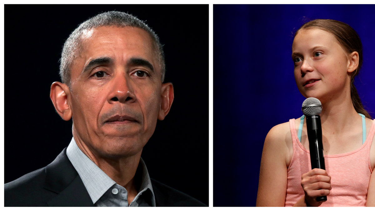 Greta Thunberg hyllas av Barack Obama.
