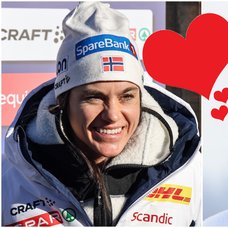 Heidi Weng i samband med skidtävlingar