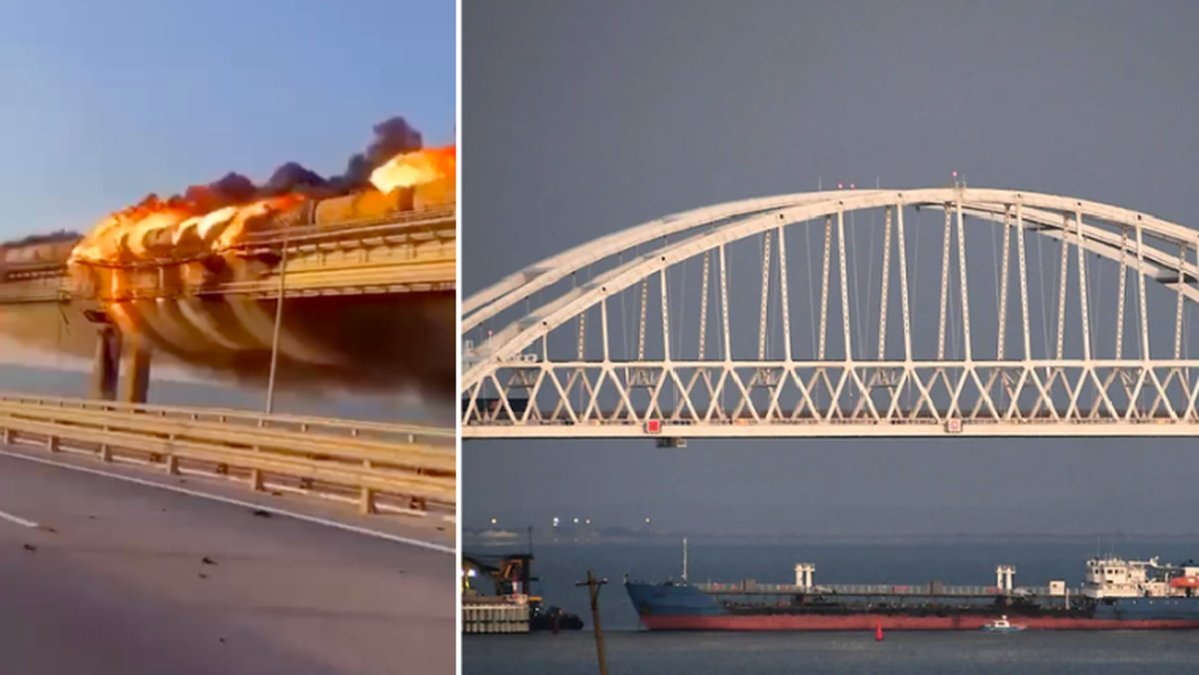Krimbron började brinna tidigt under lördagsmorgonen.