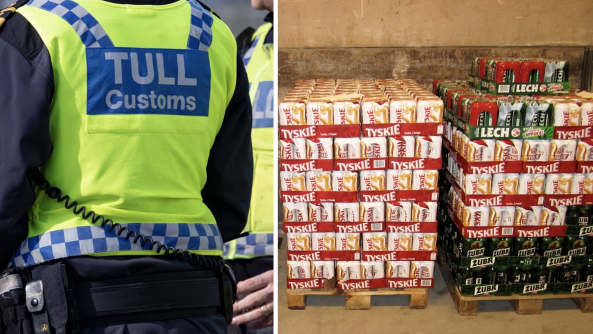 Åkte fast i tullen med hundratals liter sprit.