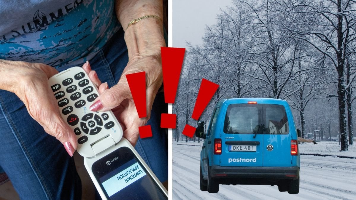 Bluff-sms och postnord bil.