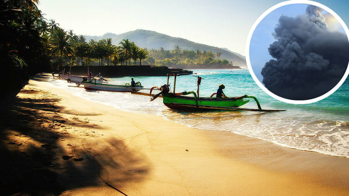 Över 2000 turister är fast på paradisön Bali på grund av vulkanen Mount Agong. Den ryker så kraftigt att flyg blivit inställda. 