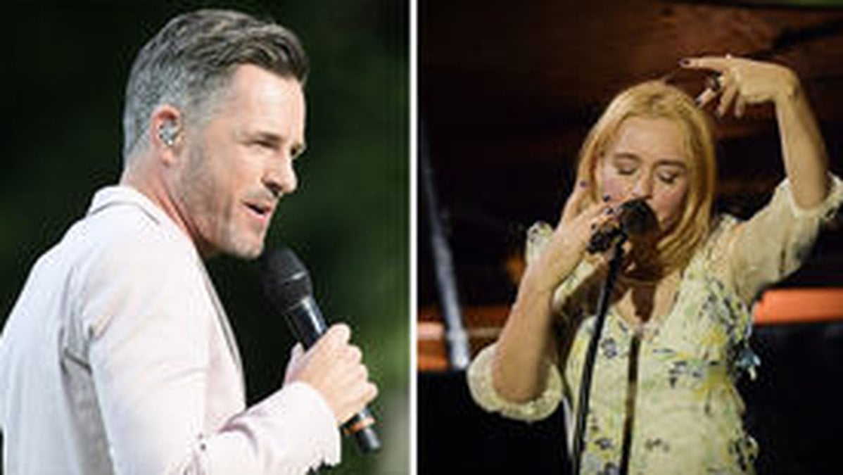 Peter Jöback och Lisa Ekdahl. 