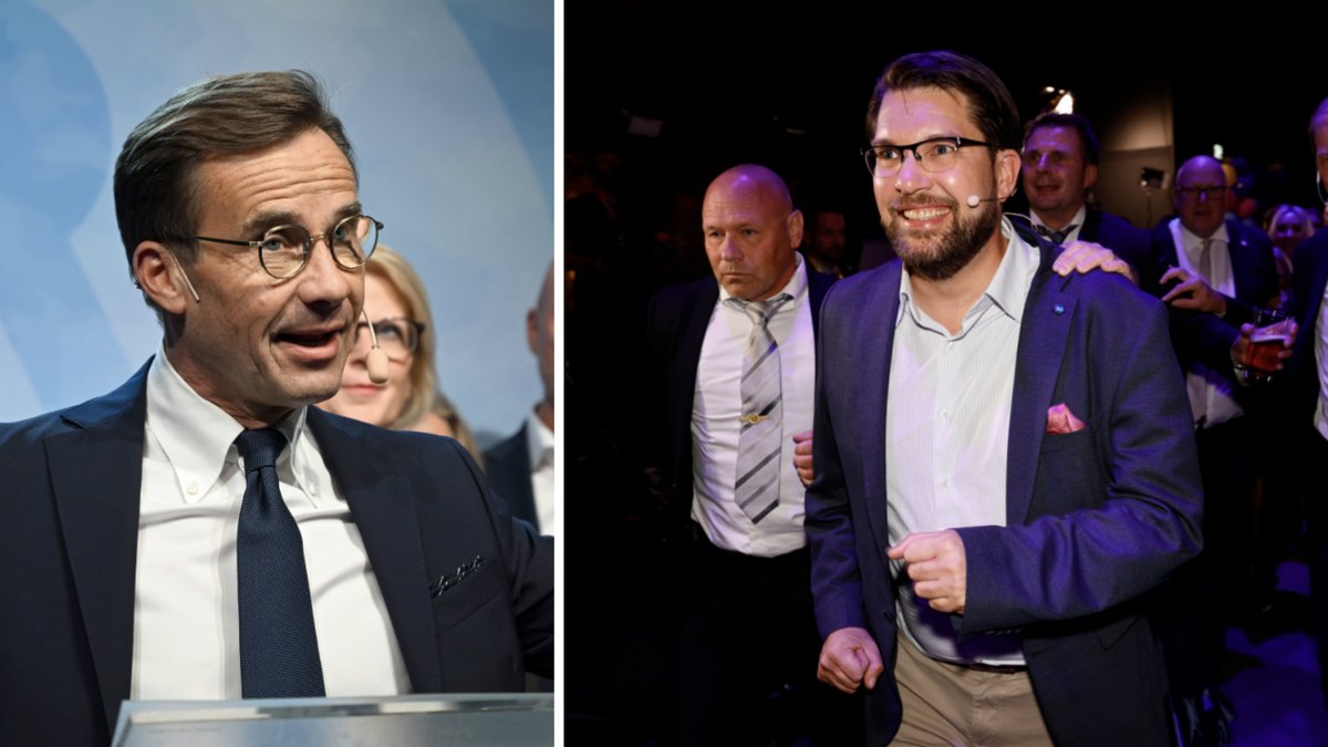 På måndagsförmiddagen anlände Sverigedemokraternas partiledare Jimmie Åkesson till Moderaternas kansli. 