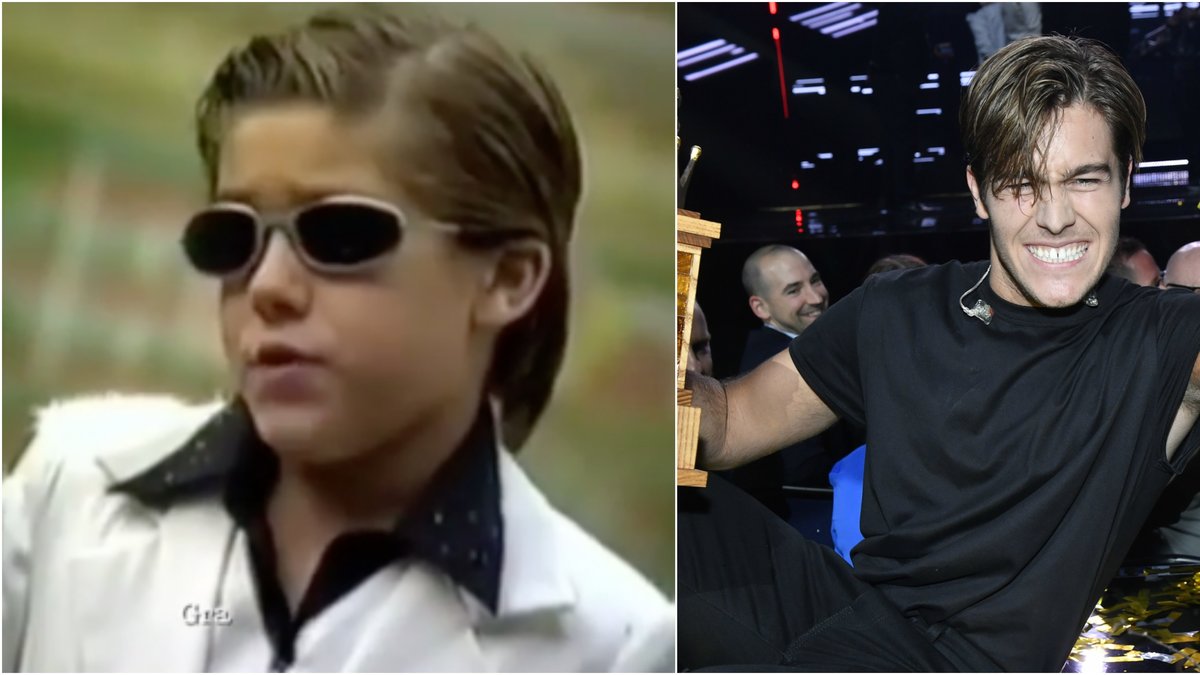 Benjamin Ingrosso som ung.