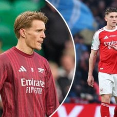 Martin Ödegaard, Viktor Gyökeres och Declan Rice