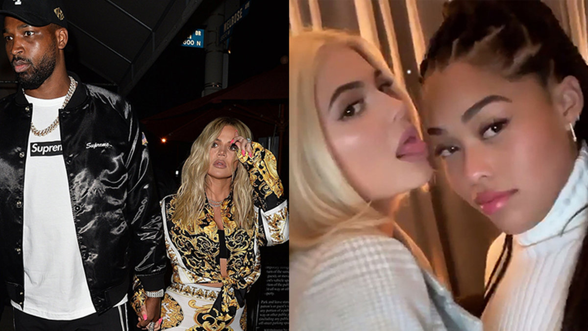 Tristan Thompson och Khloe Kardashian. Kylie Jenner och Jordyn Woods.