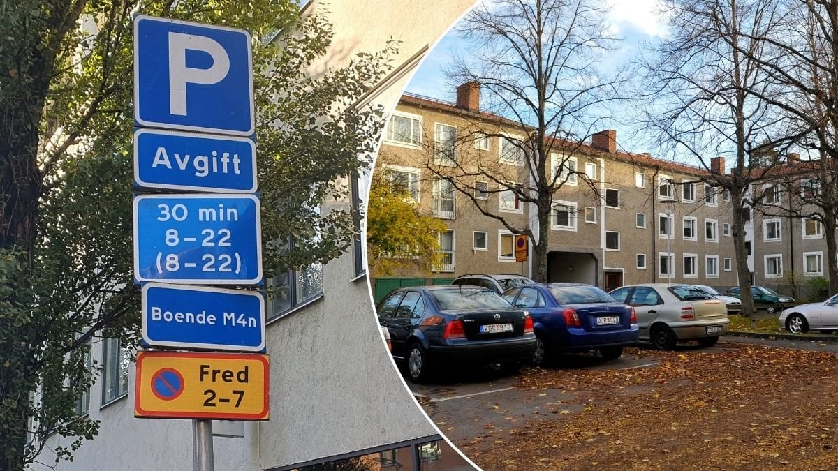 Parkeringsskylt och parkering