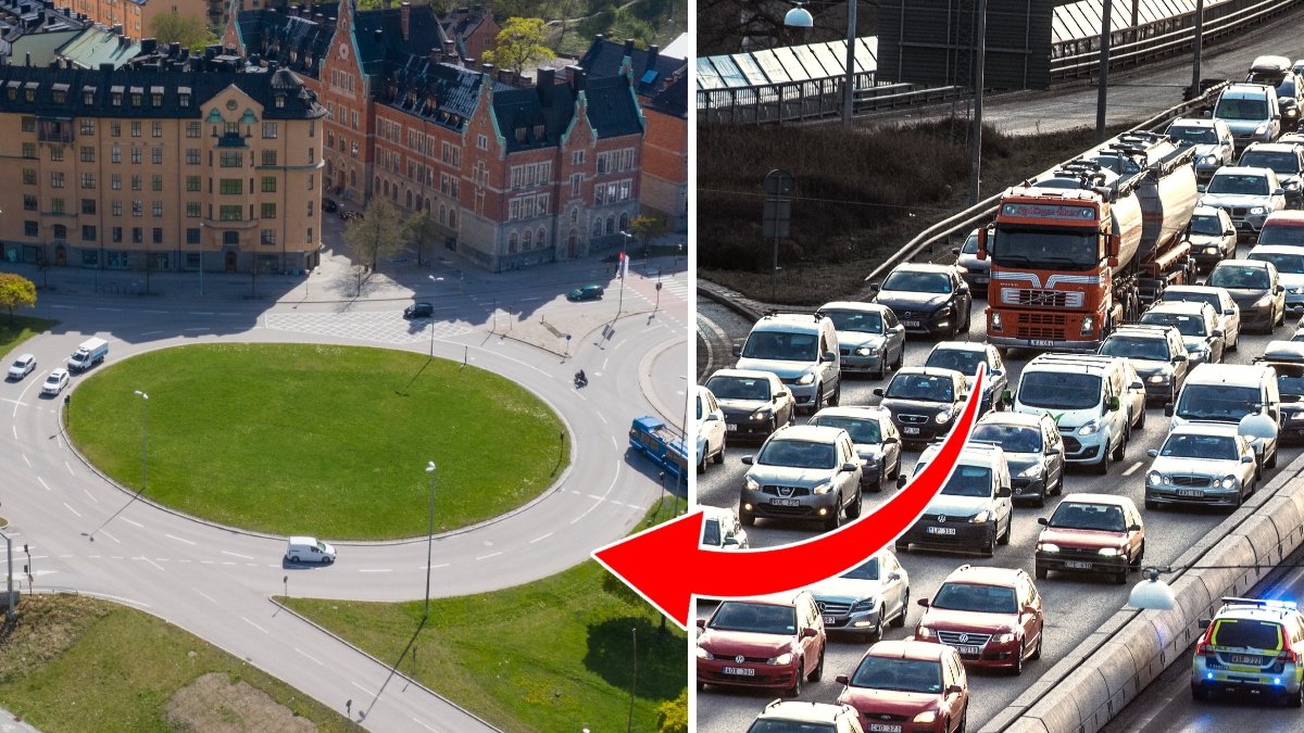 Var tredje bilist agerar fel i rondellen