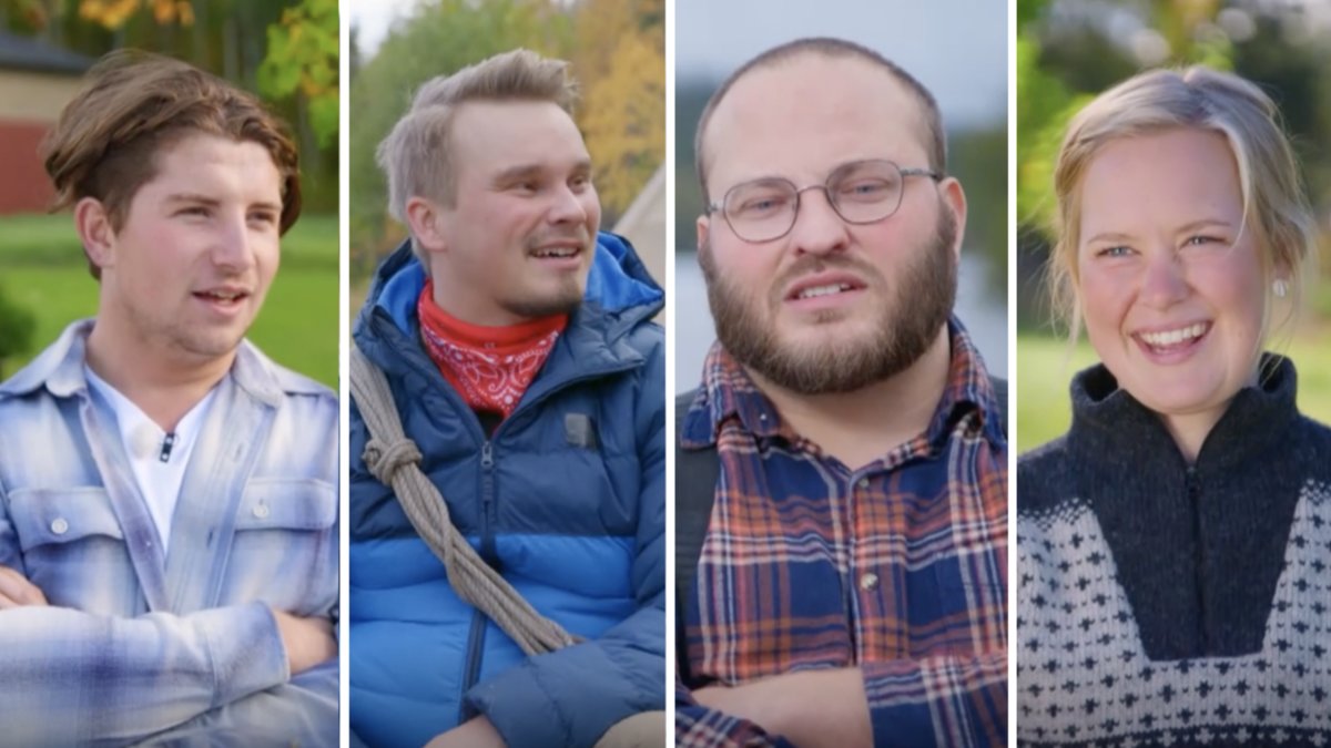 Bönderna Matthew Haggerty, Henrik Kullander, Elin Sandblom och Jon-Krista Jonsson sökte kärleken i 'Bonde söker fru'.