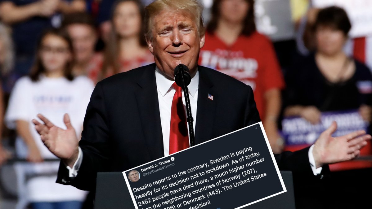 Donald Trump riktar kritik mot Sverige