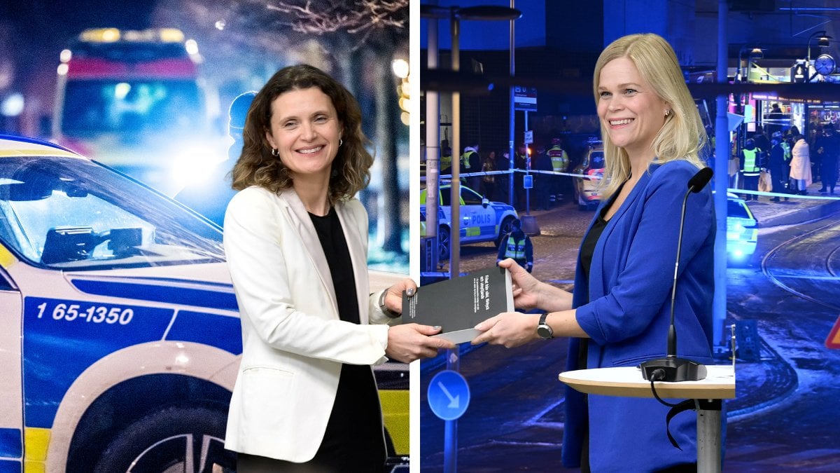 Bild-På-Pressträff-Polisbil-Paulina-Brandberg-Anna-Ekstedt 
