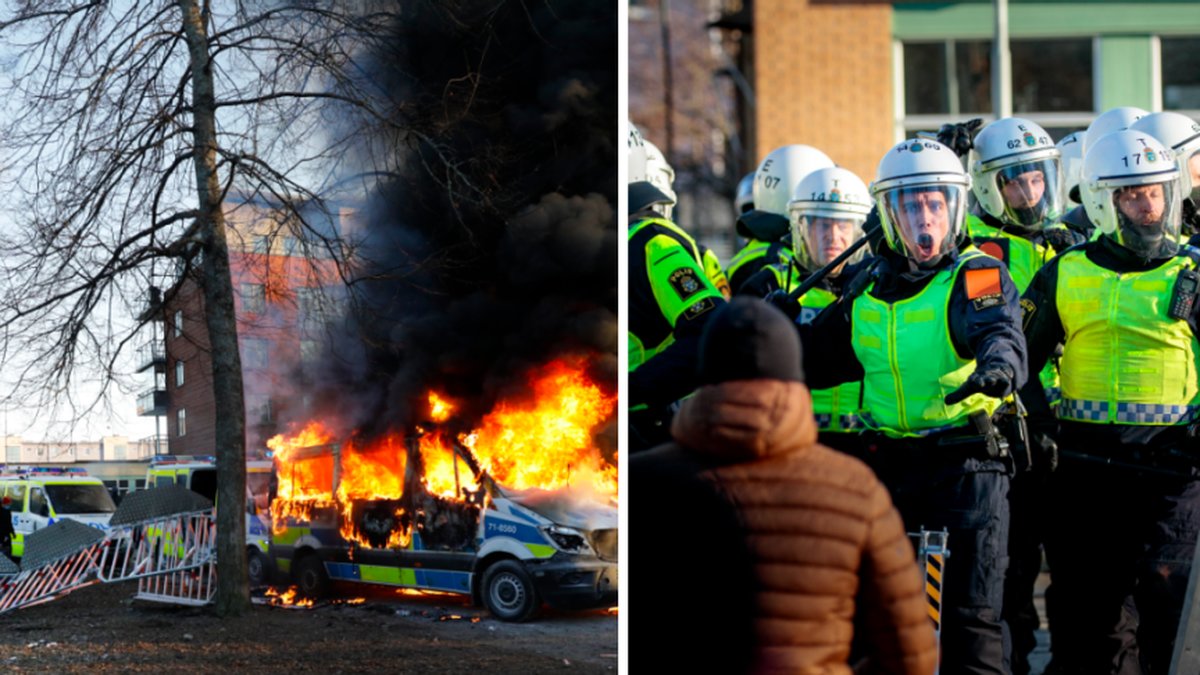 Tolv poliser skadades – Örebropolisen: Var så förberedda vi kunde