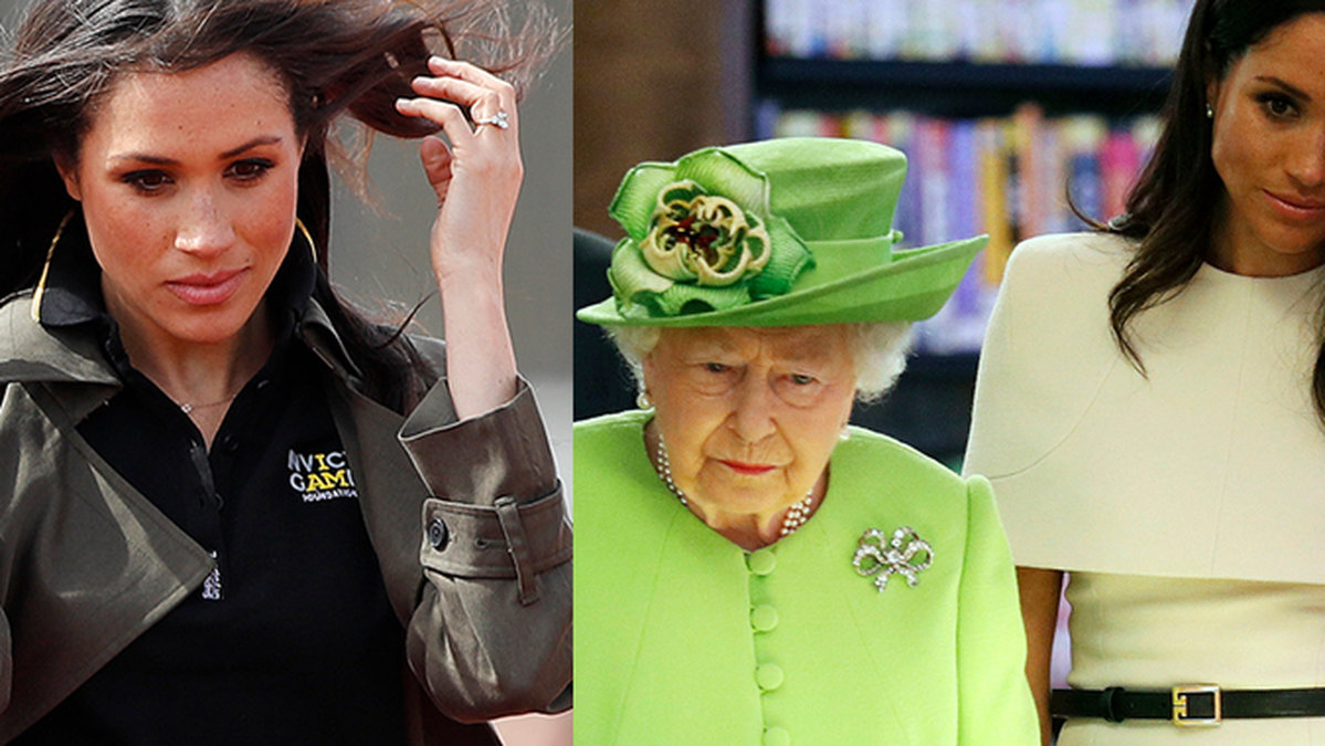Meghan Markle och drottning Elizabeth