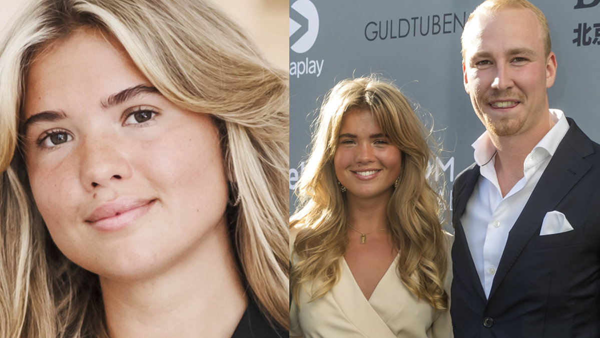 Matilda Djerf och pojkvännen Rasmus Johansson